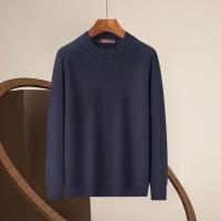 保暖服饰、超V会员：鹿王 400g重磅加厚男士100%山羊绒衫 秋冬加厚保暖针织衫