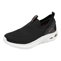 斯凯奇（Skechers）女鞋冬季懒人一脚蹬健步鞋软底休闲鞋运动鞋跑步鞋117440新年 黑色/BLK 37