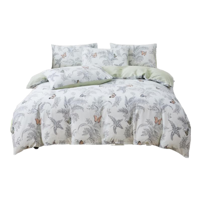 泰嗨 新疆长绒棉印花纯棉四件套床单被罩床品套件 浮生清欢 1.5/1.8米床