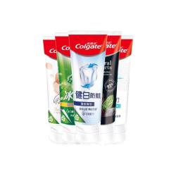 高露洁 牙膏家庭套装5支共460g 漱口水5条