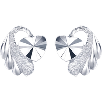 周生生 Pt950铂金耳钉白金耳环白金耳饰 35687E 计价 1.8克