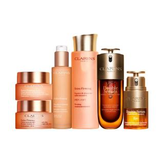 CLARINS 娇韵诗 弹簧霜6件套 (双萃焕活修护精华露50ml+焕颜眼部精华20ml+弹力精华水200ml+乳液75ml+日霜清爽型50ml+晚霜清爽型50ml)