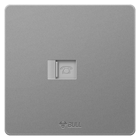 BULL 公牛 G12T102B 一位电脑插座 星空灰