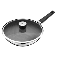 WMF/福腾宝 蜂窝防粘 不锈钢炒锅  316L不锈钢 28.1-30cm