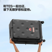 不莱玫【TES联名款】不莱玫大容量行李箱女前置拉杆箱电竞合作款旅行箱 黑色TES合作款 20英寸 Max可扩容大深仓 可登机