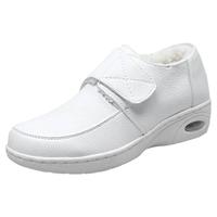 气垫护士鞋女冬季2025白色韩版加绒气垫软底坡跟舒适保暖棉鞋 大气垫单 37