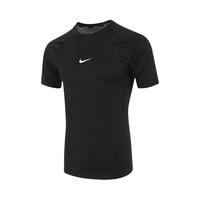 耐克(NIKE)春夏男短袖T恤 速干透气 紧身衣 运动休闲FB7933-100白