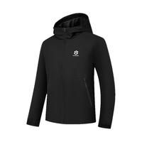 乔丹 梭织厚外套男2025秋冬季男士加绒保暖风衣户外防泼水夹克