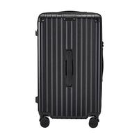 美国Rockland洛克兰USB杯架大容量多功能刹车轮旅游拉杆箱拉链箱 黑色 28寸