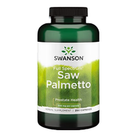 斯旺森 锯棕榈前列腺健康胶囊 调节DHT 250粒 赠（斯旺森 柠檬酸锌胶囊30mg 60粒）