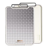 康巴赫纯钛轻痕菜板防霉抗菌家用切菜板砧板案板面板分食板Pro特大号 【灰色加大号】44*31*2.4cm