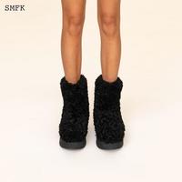 SMFKWoolly毛毛靴 荒野黑/小麦色 S0004BF1/F 荒野黑 37