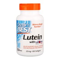 Doctor's BEST 叶黄素和玉米黄质膳食补充剂 呵护眼 20毫克 180粒