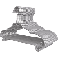 京东京造无痕晾衣架加粗衣服架成人挂衣服撑子 30支 灰