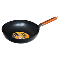 珍珠生活日本珍珠生活GP-3009家用平底炒菜熟铁锅无涂层不易粘 GP-3008-标准款 30cm