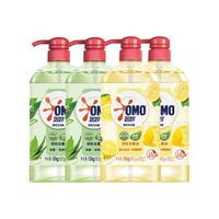 奥妙 OMO洗洁精天然酵素食品级洗碗蔬菜瓜果不伤手除菌净味清新去重油,1.1Kg×4瓶