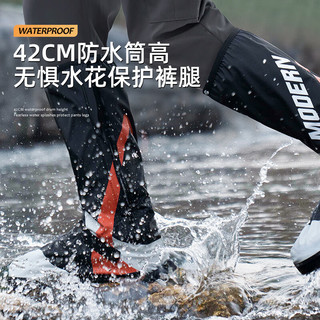 正雨雨鞋套防水防雨鞋套防滑耐磨加厚便携式高筒水鞋雨靴男女成人鞋套 黑色【适合40-42码】