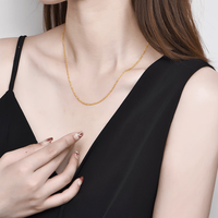 中银鑫行黄金项链女999足金o字链素链锁骨链 O字链（AB款混发克重多退少补） 约4.8g