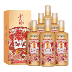 金六福 喜悦 50.8%vol 浓清兼香型白酒 500ml*6瓶