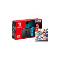 任天堂 NintendoSwitch 国行续航增强版 红蓝主机+超级马力欧派对游戏兑换卡