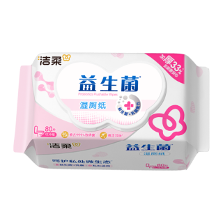 洁柔 除菌99.9% 湿厕纸80抽*1包
