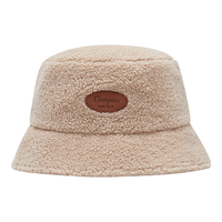 Champion 冠军 女冬季仿羊羔绒保暖渔夫帽 浅卡 均码