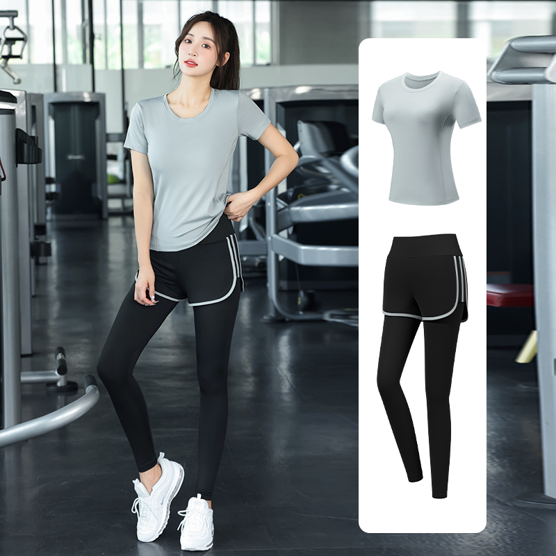 运动套装女房瑜伽服高级感秋冬季专业晨跑步衣速干 L