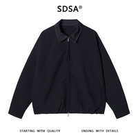 SDSA男士秋冬痞帅男装潮牌撞色拼接拉链翻领夹克休闲百搭外套