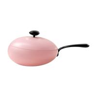 MEOD德国品质陶瓷不粘锅炒锅温仑山鹅卵石无涂层炒锅不粘锅家用锅 赫本粉