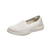 SKECHERS 斯凯奇 一脚蹬四季圆头套脚纯色日常低帮平跟轻便女鞋136505