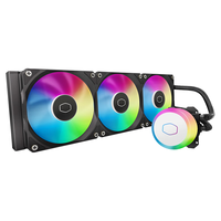  COOLER MASTER/酷冷至尊 全发光炫彩冷头 一体式CPU水冷散热器 全发光炫彩冷头 串接式ARGB效能扇 铜底 多平台扣具