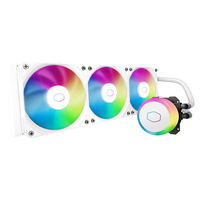  COOLER MASTER/酷冷至尊 全发光炫彩冷头 一体式CPU水冷散热器 全发光炫彩冷头 串接式ARGB效能扇 铜底 多平台扣具