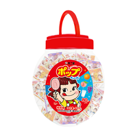 不二家（FUJIYa）混合口味水果牛奶棒棒糖纸棒 结婚喜糖过年婚庆糖 80支桶装491g1桶