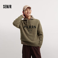 森马（Semir）（Semir）卫衣男款女款秋冬内搭卫衣保暖外套卫衣 C款-咖色调00355 S