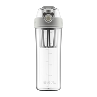 杯具熊（BEDDYBEAR）（不参加活动）儿童水杯塑料杯大容量直饮宝宝Tritan杯子 成人摇摇杯-灰580ml