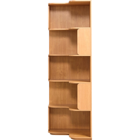 LINSY 林氏家居 简约现代客厅转角书柜木质落地收纳置物柜子KN6X转角书架