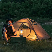 牧高笛风暴冷山/冷山2双人帐篷户外露营徒步帐篷专业野营过夜帐篷加厚 经典冷山/双人帐篷-暖沙色