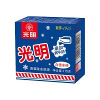 光明 牌白雪冰砖115g*4块 经典中砖奶砖香草味冰淇淋雪糕