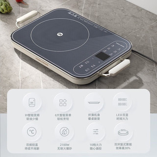  Morphy Richards/摩飞 匀火加热 电磁炉  轻奢蓝