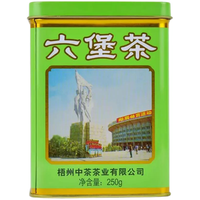 中茶牌茶叶 广西梧州六堡茶 绿罐工体铁罐装 2012年陈化一级窖藏黑茶 2019年 单罐装 250克 * 1罐