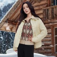 保暖服饰：FILA 斐乐 杨幂同款 女士羽绒服 宽松保暖轻薄舒适