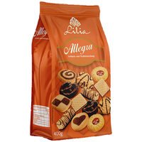 莱亚 精选混装曲奇华夫饼干400g