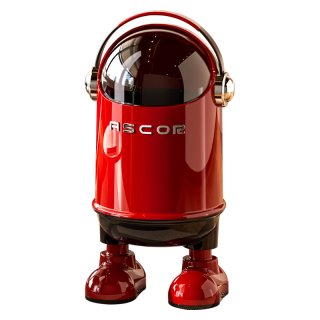 艾仕可 带盖垃圾桶 电镀款 揭盖式