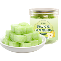 鲜窝窝 清凉爽口 梨膏糖  海盐柠檬薄荷梨膏糖250g 罐装 250g