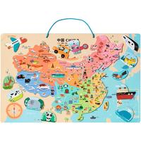 美乐 童年 中国地图 磁力拼图