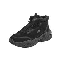 SKECHERS 斯凯奇 机能风老爹鞋女加绒中帮休闲靴子秋冬新款