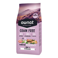OWNAT猫粮全价无谷鸡肉火鸡肉味猪肉绝育高蛋白幼成猫通用粮 无谷鸡肉火鸡肉味绝育猫粮8KG 【送40g正装不拆可退】