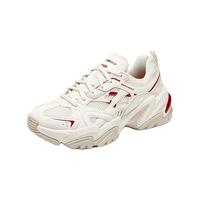 斯凯奇(Skechers)机甲鞋2代丨男女同款老爹鞋秋季运动跑步复古潮流增高休闲鞋 【女款】NTRD 自然色/红色 35.5