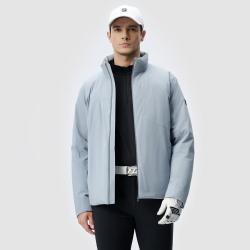 FILA 斐乐 男装男式保暖羽绒服男士简约舒适基础日常户外立领外套