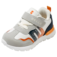 百丽童鞋儿童透气网面鞋春秋季女童户外小童休闲鞋男童软底百搭运动鞋 CE8426灰/米/深蓝 24码